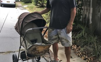 Poor Widowed Dad Buys Old Stroller at Flea Market, Hears Crackling Sound as He Puts Baby in It — Story of the Day