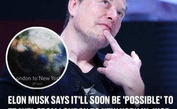 Elon Musk says it'll soon be 'possible' to travel from London to New York in just 30 minutes at mind-blowing speeds