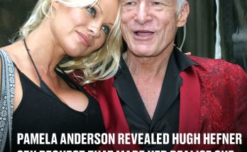 Pamela Anderson revealed bizarre Hugh Hefner sex request that made her realise she 'needed to leave' Playboy Mansion