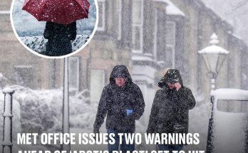 Met Office issues two warnings ahead of ‘Arctic blast’ set to hit UK tomorrow