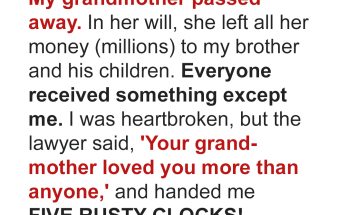 Linda Inherits Grandma’s Old Clocks & Greedy Brother Gets House, Turns Out She Got Almost $200K – Story of the Day