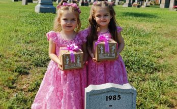 Girls Visit Dad's Grave to 'Show' Their New Dresses as He Asked, See 2 Boxes with Their Names – Story of the Day