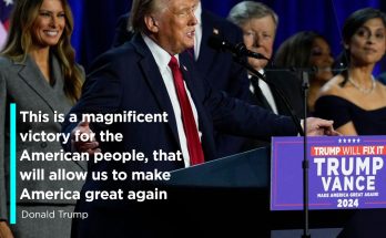 Donald Trump declares victory in presidential election as he addresses supporters