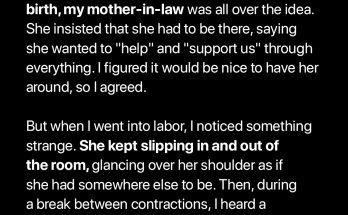 My MIL Insisted on Being Present for My Home Birth — But Then She Slipped Out of the Room, and I Heard Strange Voices Outside