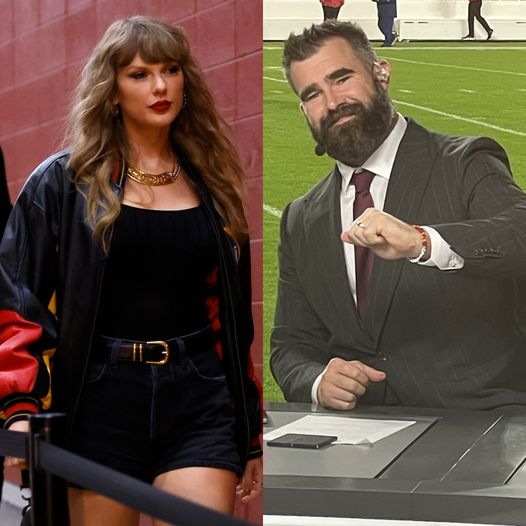 Jason Kelce sends fans wild with his reaction to Taylor Swift arriving at Chiefs game to support Travis Kelce..