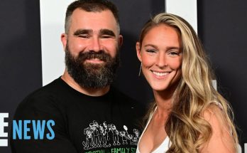 Kylie Kelce showed strong support for her husband Jason Kelce during the Chiefs vs. Buccaneers game amid his on-air apology for a 'heated' incident with a football fan.