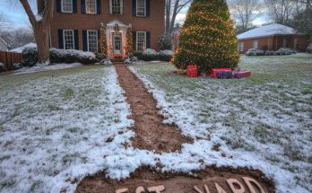 My Neighbor Ruined My Christmas Yard With a Mud Path — Karma Took Its Revenge