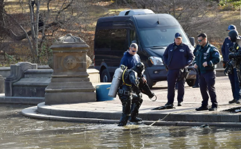 NYPD divers seen searching Central Park lake as manhunt for CEO killer continues