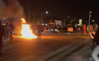 Fiery chaos at Florida intersection has sheriff's office searching for dozens of suspects