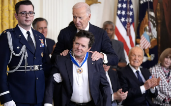 Michael J. Fox honored with Presidential Medal of Freedom for Parkinson’s research efforts