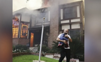 Russian man saves American flag outside burning California home: 'A symbol to me and my family'