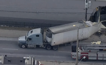 Half a dozen injured after tractor-trailer, dump truck slam into NJ Target