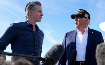 Newsom thanks Trump for coming to California to tour fire damage in tarmac face-off