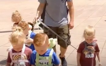 Kentucky Dad of Quintuplets Shamed for Walking His Kids on a Leash: 'They Are Humans, Not Dogs'