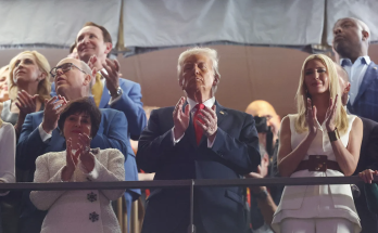 Trump receives raucous reception as he salutes during Super Bowl LIX national anthem