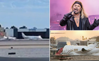 Video shows speeding jet owned by Mötley Crüe's Vince Neil plow into parked plane