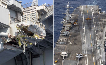 USS Harry S. Truman ship collision damage revealed in new photos