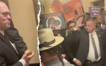 'ICE' cold Tom Homan calmly eats apple in face of enraged pro-illegal immigration protesters