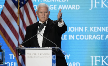 Former Vice President Mike Pence honored by Kennedy family in receiving the JFK 'Profile in Courage Award'