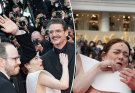Emma Stone dodges bee attack on red carpet as co-stars Austin Butler, Pedro Pascal rush to her rescue