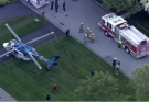 'Out of Control' Medical Helicopter Makes Emergency Landing on Residential Street, No Injuries Reported