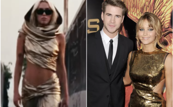 Miley Cyrus Finally Puts Rumors to Rest That Her Gold 'Flowers' Dress Was a Nod to Jennifer Lawrence