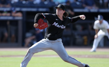 Marlins' Ryan Weathers struck in head by catcher's warmup throw in bizarre moment vs. Rays