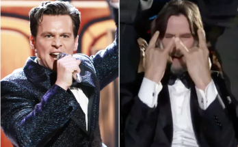 Jonathan Groff Straddles Keanu Reeves Mid-Song While Performing at the 2025 Tony Awards