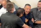 Democrat senator forcibly removed after crashing DHS Secretary Noem's press conference
