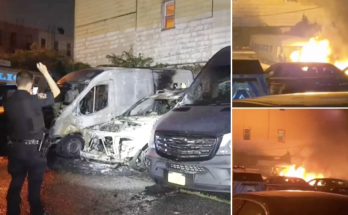 Anti-ICE rioters fight with NYPD, set police cars on fire